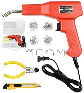 50W Plastic Lasser Plastic Laskit Hot Nietmachine Auto Bumper Reparatieset Plastic Lasser Gun Kit Met 200 Stuks Lasnagels