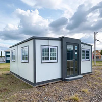 Casa Contenedor Expandible de Panel Sándwich de 20 pies, 2 Dormitorios, Baño Completo de 40 pies, para Escuelas, Hoteles, Centros Comerciales, Oficinas, Edificios Modernos, ISO9001