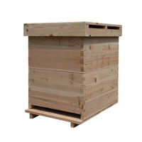 Venta caliente Langstroth National Beehive Dos capas 8/10 Marcos Madera Apicultura Bee Hive Honey Comb Bee Boxes para la venta