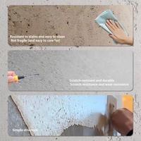 Peinture écologique imperméable de type pierre, peinture en poudre de calcaire, revêtement de bâtiment, peinture de pierre, application au pinceau, liquide