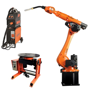 Station de travail robotisée de soudage industrielle MZD - Dotée d'une machine à souder, d'un pistolet de soudage, d'un moteur servo-électrique de 350 W et d'un cœur PLC - Product Image 1
