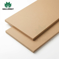 Panneau MDF brut uni en gros 4x8 pieds 3mm-18mm E0 E1 Surface lisse Fibreboard à densité moyenne pour meubles et intérieur de placards