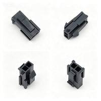 Boîtier de connecteur mâle Molex 430200200 Micro-Fit 3.0, 2 broches, double rangée, montage sur panneau, câblage, 250V, PA66 Nylon, industriel