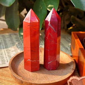 Torre de Jaspe Rojo Pulido de Cristal Natural al por Mayor para Sanación y Decoración del Hogar - Product Image 5