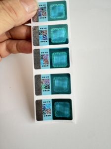 Đa tùy chỉnh Hot Bán 3D Holographic chống hàng giả Vinyl chống thấm nước laser làm xáo trộn bằng chứng Nhãn dán nhãn - Product Image 4