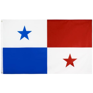 Drapeau du Panama promotionnel pour l'extérieur 2026, drapeau personnalisé pour supporters de football 3x5ft, bannière personnalisée par sublimation, design personnalisé, à suspendre - Product Image 1