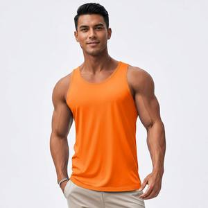 <b>Mens</b> Sleeveless Turtleneck Tank Top Breathable Quick Dry Cotton Athletic Gym Workout Fitness Running Training <b>Smart</b> Casual - Product Image 1