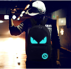 Custom Wholesale Lightweight <b>Kids</b> Luminous Glow in the Dark <b>Backpack</b> USB Charger Zipper Closure for <b>Boys</b> Girls Casual School Use - Product Image 2
