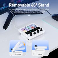 AJAZZ AKP05E PRO Studio Controller 10 Tombol LCD 4 Kenop Pad Makro yang Dapat Disesuaikan untuk Pengeditan Video Streaming Produksi Musik