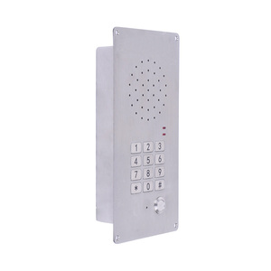 Teléfono con Altavoz Intercomunicador de Acero Inoxidable para Control de <span class=keywords><strong>Acceso</strong></span> en Fábricas, Teléfono con Botón de Conversación - Product Image 1