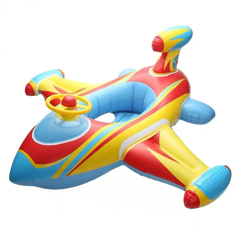B01 Inflatable Swimming Rings Airplane Kids Swimming Float Luxury Seat Boat Pool Ring Baby Spring Float swimming & diving