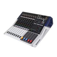 Console de mixage audio numérique professionnelle à 8 canaux avec amplificateur de puissance pour système d'équipement de production de programmes audio de scène
