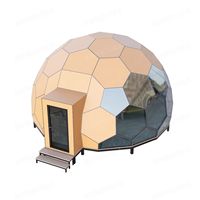 Grande Maison d'hôtes de camping panoramique à grande échelle, Maison bulle à dôme en verre, Pod mobile transparent à 360° pour l'observation des étoiles, pour la recherche éducative AsyvA