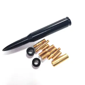 Ford F150 General Refit Automotive Antenna Personality Refitted Roof Bullet Antenna 50 Cal Caliber Aluminum Plating Universal