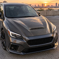 Capot avant en fibre de carbone style GTS pour Infiniti Q50 V37 2014-2020, brillant, ventilé, remplacement et amélioration du capot moteur