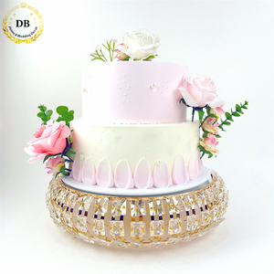 Décoration de mariage, grandes bases de 18 pouces pour gâteaux, support à dessert, ensemble de supports à gâteaux en cristal avec miroir - Product Image 2
