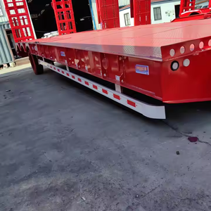 Semi-remorque surbaissée haute résistance à 6 essieux, capacité de transport de 60, 80, 100 tonnes, pour le transport de marchandises - Product Image 6