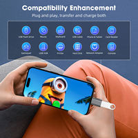 Convertidor OTG USB-C a USB3.2 Gen2 de 10 Gbps, Adaptador USB-C a USB-A para MacBook Air
