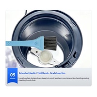 Brosse de nettoyage de cuisine pour machine à café, presse-ail, nettoyage des interstices de clavier – Brosse en plastique PP pour dépoussiérage et polissage