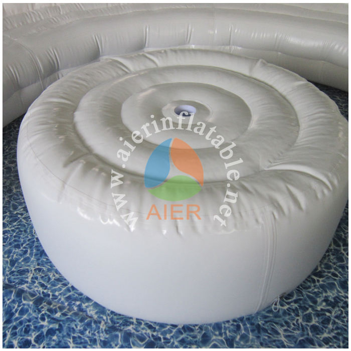 White Inflatable Sofa with Table Outdoor Inflatable Furniture Party ...