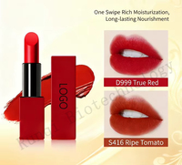 Lápiz Labial Rojo Mate de Alta Calidad, Resistente al Agua y de Larga Duración, con Vitamina C, 3.8g