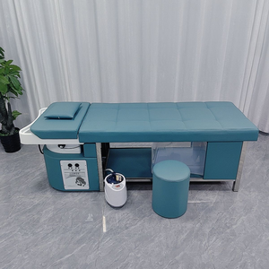 Mesa profesional de lavado de cabello con masaje, lavacabezas tipo cama para spa, con calefacción y vaporizador de agua para la cabeza - Product Image 6