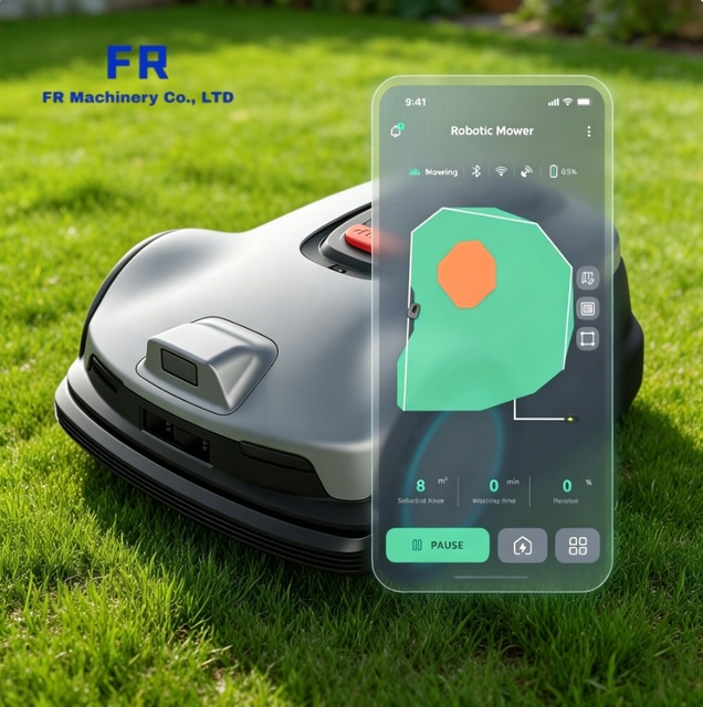 Upgrade Smart Robotic Lawn Mower GPS Anti Theft PIN Code Lock Multi Zone Management Fast Charging TUYA Smart BL1000