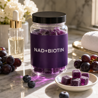 Complément alimentaire anti-âge avancé NAD+ Collagène Peptides Gummy 100g pour adultes, directement de l'usine, emballage personnalisé OEM ODM