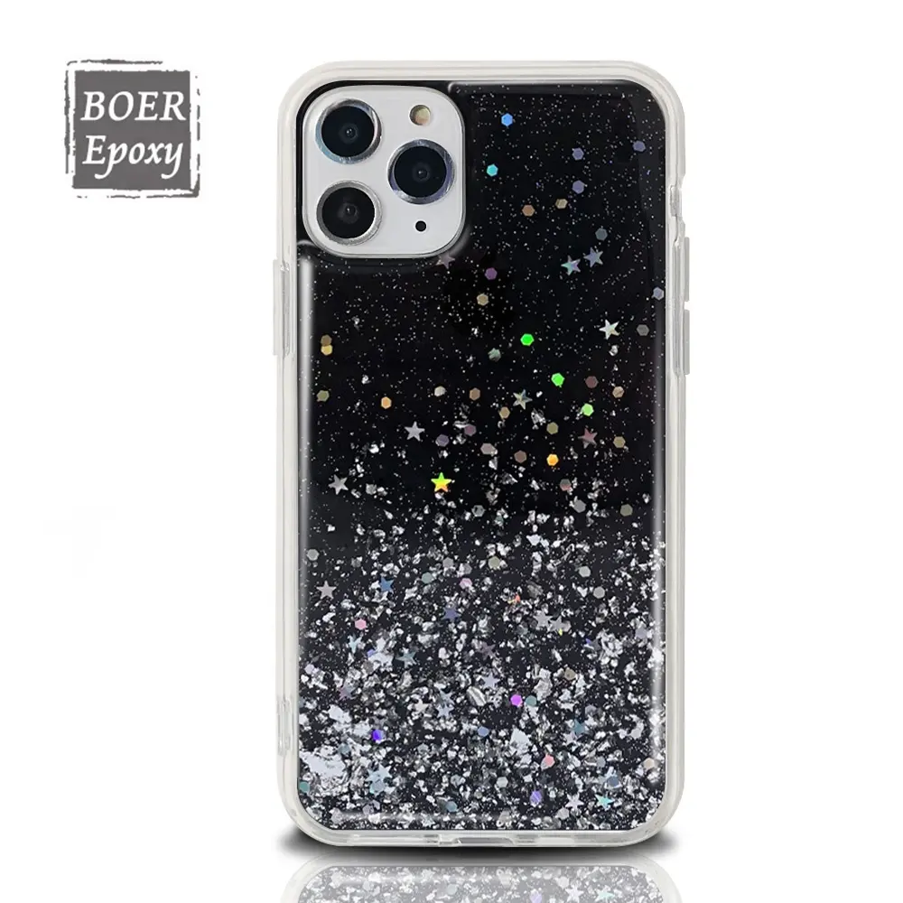 Fashion black girls plastic TPU PC glossy phone cases for iPhone 13 13 pro max 12 case