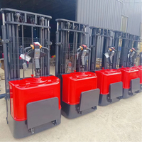 Chariot élévateur à palettes électrique 2T, avec plateforme pour conducteur, pour sols inégaux, entrepôt et usage agricole, accessoires en option
