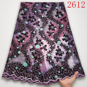 Tissu africain à paillettes en velours <span class=keywords><strong>français</strong></span>, dentelle, Tulle de haute qualité, pour femmes, collection 2021, nouvelle collection 2612 - Product Image 2