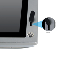Panel PC Industrial Táctil Todo en Uno con USB Frontal de 10.1 Pulgadas, PC Industrial Integrado para Entornos de Trabajo Difíciles, Tecnología de Vanguardia