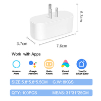 Prise intelligente Tuya Zigbee FY12 US avec écran OLED et port Wi-Fi |   Compatible avec Alexa et Google Home |   OEM ODM Vente en gros en vrac