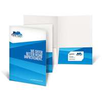Tamaño personalizado, laminación a prueba de arañazos, en relieve, ranura para tarjeta de visita, archivo de papel, carpeta de presentación de documentos