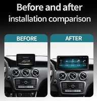 Pemutar Multimedia Mobil Linux 12,8 Inci untuk Mercedes A CLA GLA W176 C117 X156 2400*900 Carplay GPS Navi Stereo