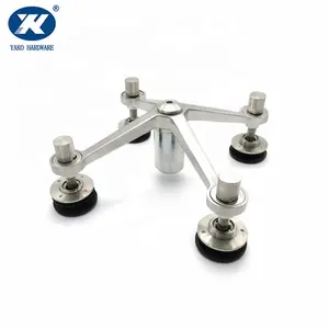 Stainless Steel Wall Glass Clamp Spider Pointed Fixed Glass Hardware for Tempered Glass Railing