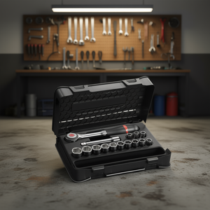 Juego de llaves de 1/2 pulgada, 13 piezas, con trinquete y barra de extensión para herramientas de reparación de automóviles - Product Image 3