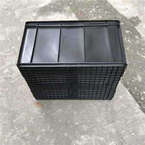 D022 dẫn điện thành phần điện tử hộp lưu trữ/600*500*300 mét <span class=keywords><strong>ESD</strong></span> vận chuyển hộp/Nhựa <span class=keywords><strong>ESD</strong></span> chống tĩnh điện lưu thông hộp - Product Image 4