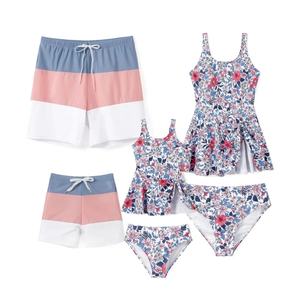 Maillots de bain de luxe personnalisés à imprimé floral, ensemble familial assorti, 6 pièces, pour femmes, MOQ 50 - Product Image 1
