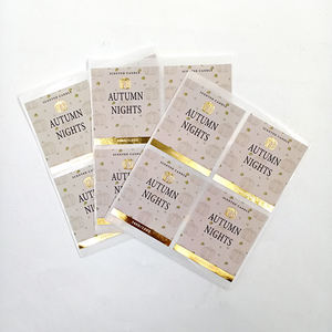 Étiquette de bougie en vinyle imperméable auto-adhésive personnalisée en papier texturé autocollant de logo «merci» en relief <span class=keywords><strong>pour</strong></span> les commandes à usage artisanal - Product Image 6