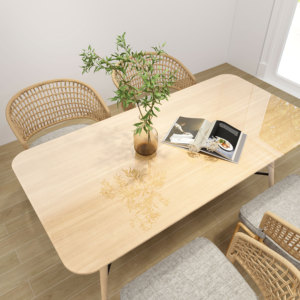 Transparent PVC Countertop <strong>Protective</strong> <strong>Film</strong> Removable <strong>Wallpaper</strong> and Kitchen Backsplash Protector Oil-Proof Roll Furniture <strong>Films</strong>