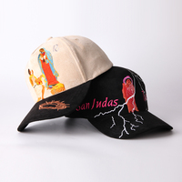 Topi Bisbol Gorras Berkualitas Tinggi Bordir Klasik Bahan Suede 5 Panel Pinggiran Melengkung Logo Custom