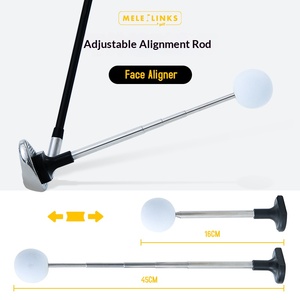 Melelinks <span class=keywords><strong>Golf</strong></span> - Alineador Magnético de Cara de <span class=keywords><strong>Golf</strong></span>, Varilla de Alineación Telescópica Personalizable, Ayuda para el Entrenamiento del Swing, Corrector de Impacto, Práctica Portátil - Product Image 1