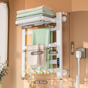 Vendita calda intelligente termostatica asta di asciugatura intelligente porta asciugamani <span class=keywords><strong>bagno</strong></span> termosifone scaldasalviette elettrico riscaldato - Product Image 2