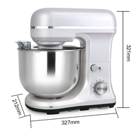 Mélangeur Sur Socle Électrique de Cuisine de Fabrication Maison pour Gâteaux, 4,7L, 120V, Faible Bruit, Petit Appareil Domestique pour Pains, Gâteaux, Pâte Alimentaire