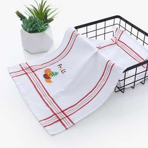 Petite serviette de cuisine à carreaux européenne américaine fraîche, biseautée, séchage rapide, coton doux, polyester, usage domestique, qualité de luxe - Product Image 1