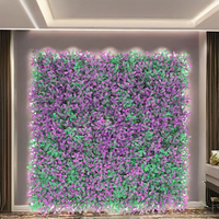 Panneau d'herbe de mur de haie de buis artificiel populaire de haute qualité pour la décoration de la maison toile de fond d'herbe verte panneaux de clôture verts