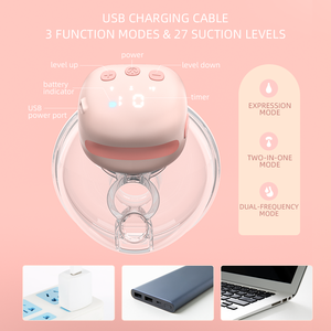 Anly Kiss Milch pumpe Doppelte Freis prec heinrich tung Elektrische drahtlose tragbare Still pumpe mit 3 Modi,/21mm, ODM/OEM - Product Image 2