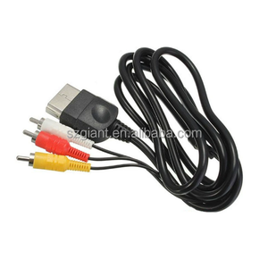 เปลี่ยนสายคอมโพสิตวิดีโอเสียง 6FT สายไฟ <span class=keywords><strong>AV</strong></span> 3 RCA สําหรับคอนโทรลเลอร์คลาสสิกเก่าของ Xboxes - Product Image 4