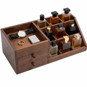 Organizador <span class=keywords><strong>de</strong></span> Colonia <span class=keywords><strong>de</strong></span> 3 Niveles con Estructura Escalonada para Hombre, Estante <span class=keywords><strong>de</strong></span> Exhibición con Cajón <span class=keywords><strong>de</strong></span> Almacenamiento para Perfumes - Product Image 1